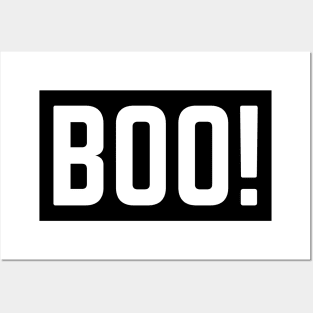 Boo. Minimalistic Halloween Design. Simple Halloween Costume Idea Posters and Art